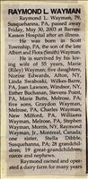 Wayman, Raymond L